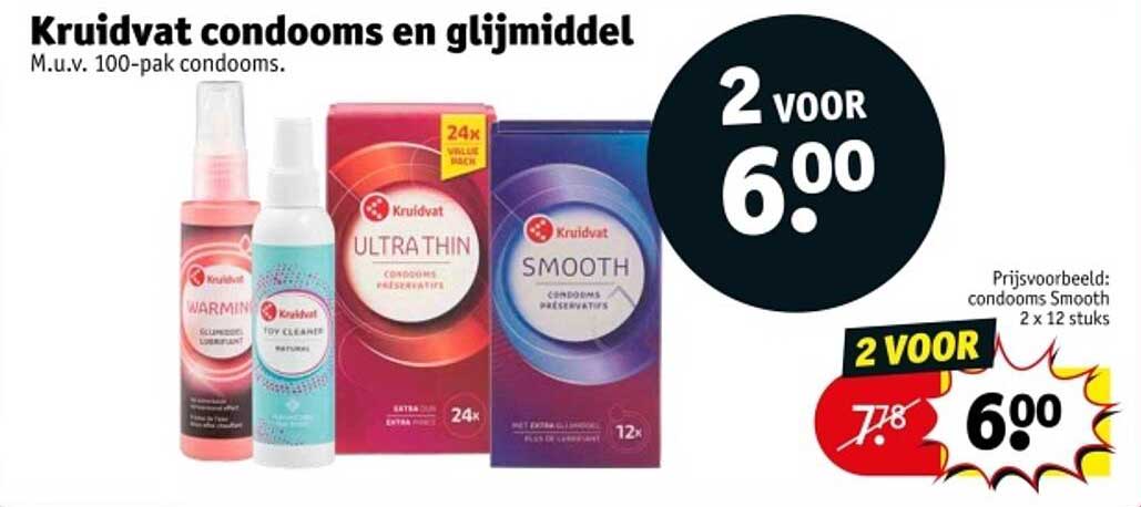 Kruidvat condooms en glijmiddel
