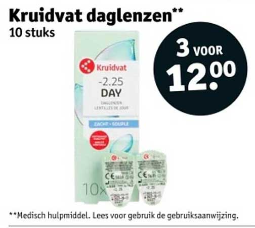 Kruidvat daglenzen** 10 stuks