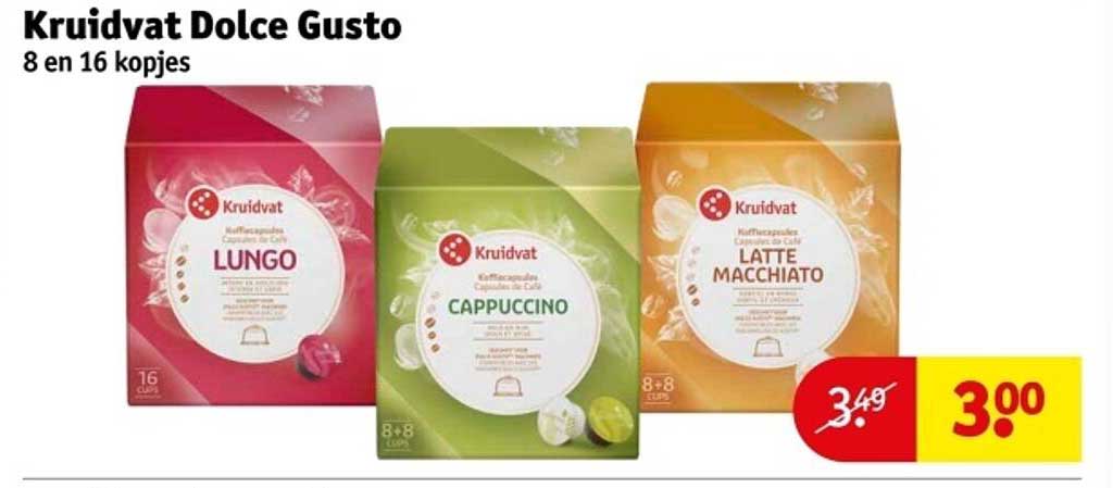 Kruidvat Dolce Gusto 8 en 16 kopjes