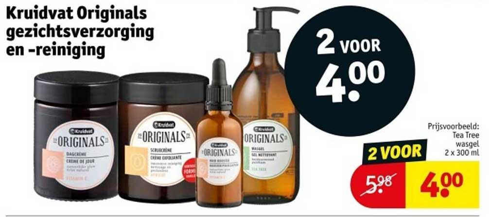 Kruidvat Originals gezichtsverzorging en -reiniging