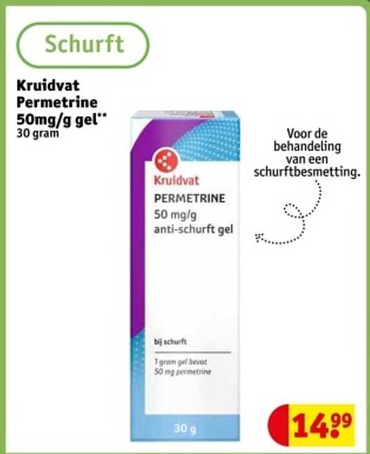Kruidvat Permetrine 50mg/g gel**