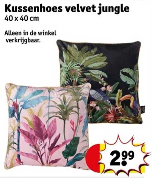 Kussenhoes velvet jungle