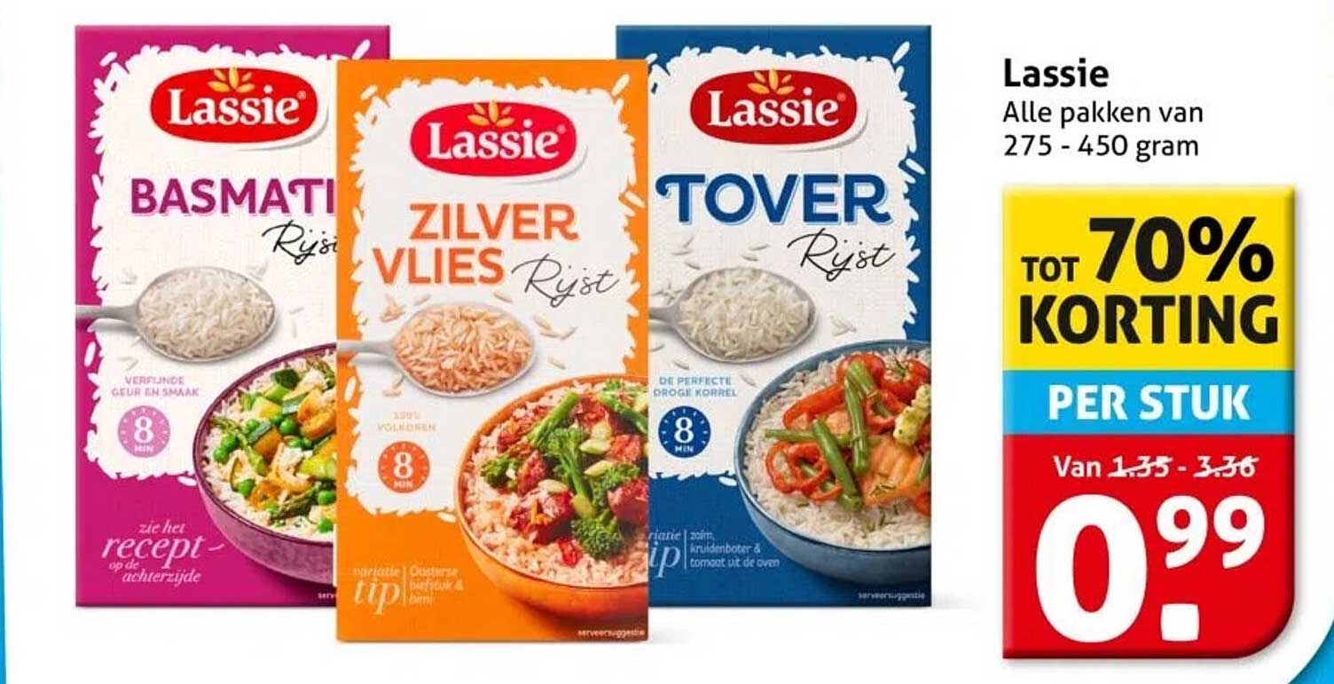 Lassie - Alle pakken van 275 - 450 gram