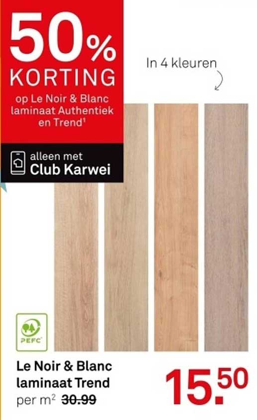 Le Noir & Blanc laminaat Trend