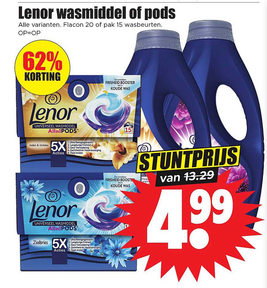 Lenor wasmiddel of pods
