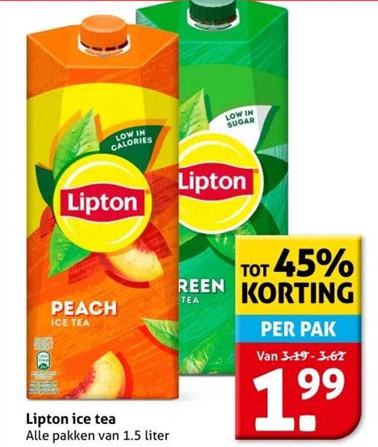 Lipton ice tea - Alle pakketten van 1.5 liter