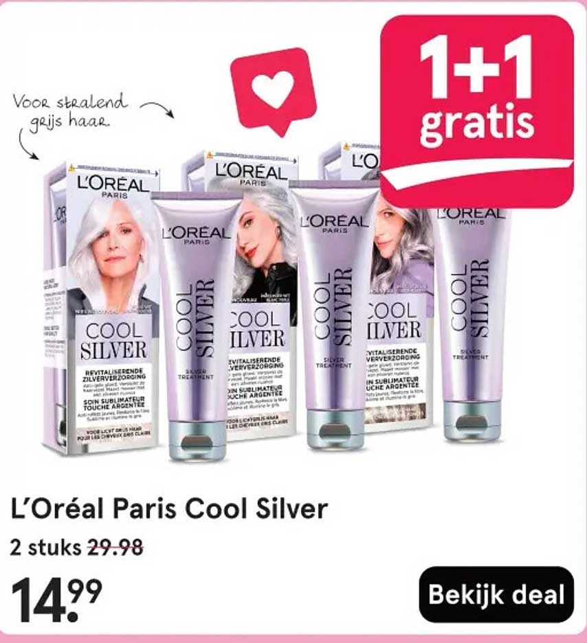 L’Oreal Paris Cool Silver 1+1 gratis