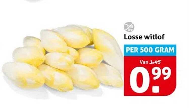 Losse witlof per 500 gram