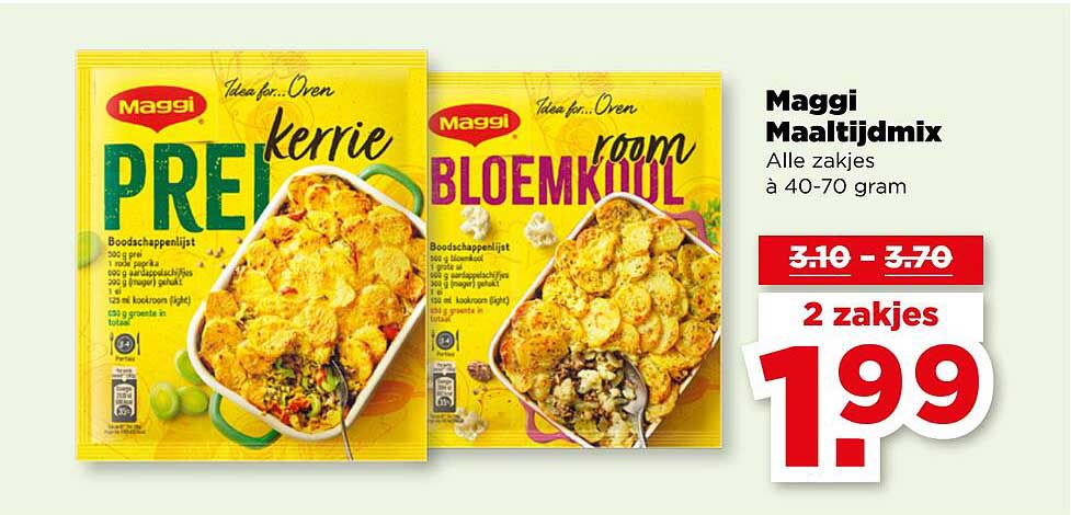 Maggi Maaltijdmix - 2 zakjes voor 1,99