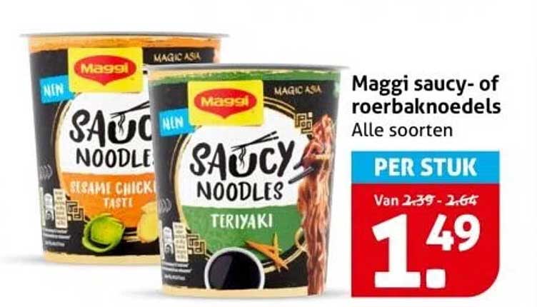 Maggi saucy- of roerbaknoedels
