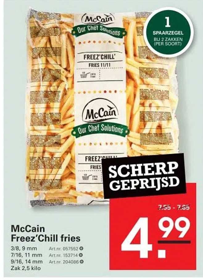 McCain Freez'Chill fries