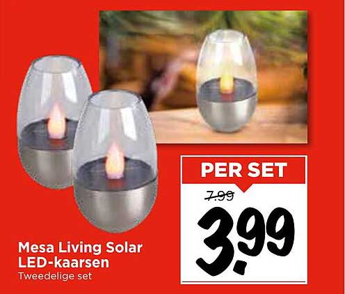 Mesa Living Solar LED-kaarsen