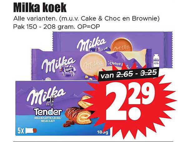 Milka koek