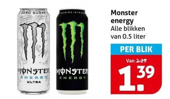 Monster energy Alle blikken van 0.5 liter