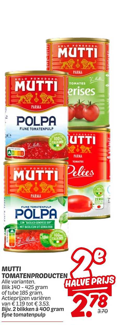 MUTTI TOMATENPRODUCTEN