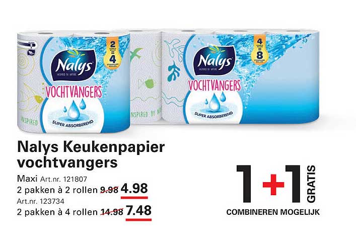 Nalys Keukenpapier vochtvangers
