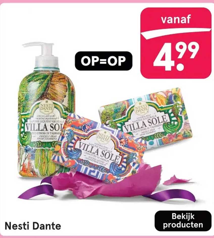 Nesti Dante Villa Sole producten vanaf 4,99