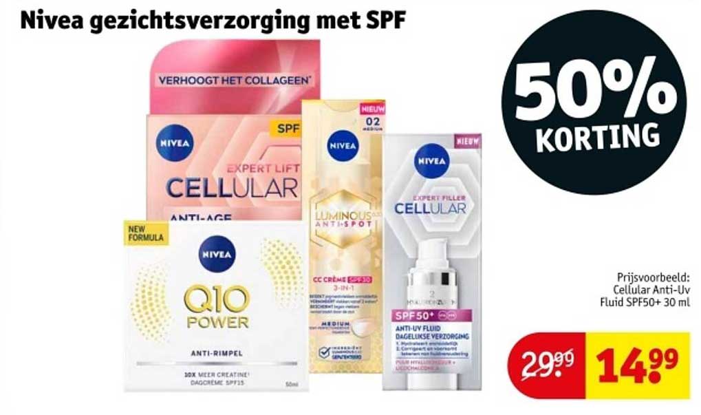Nivea gezichtsverzorging met SPF