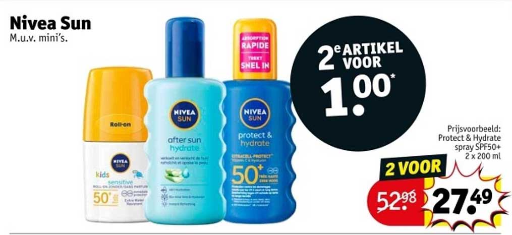 Nivea Sun M.u.v. mini's.