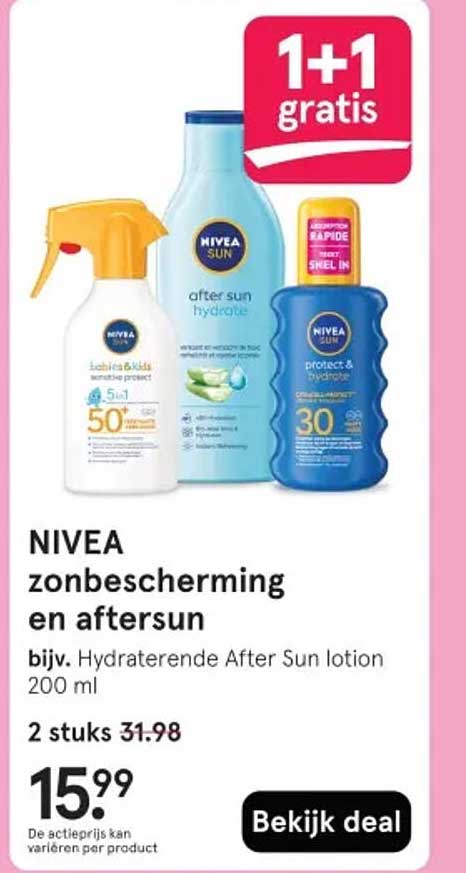 NIVEA zonbescherming en aftersun