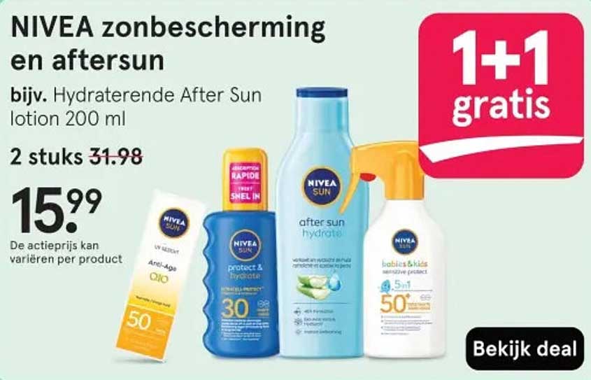 NIVEA zonbescherming en aftersun