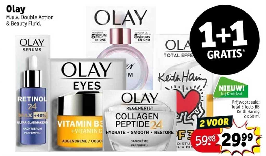 Olay M.u.v. Double Action & Beauty Fluid.