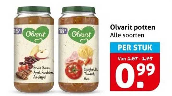 Olvarit potten Alle soorten