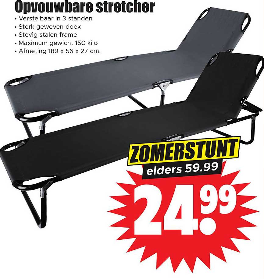 Opvouwbare stretcher