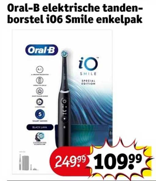 Oral-B elektrische tandenborstel iO6 Smile enkelpak