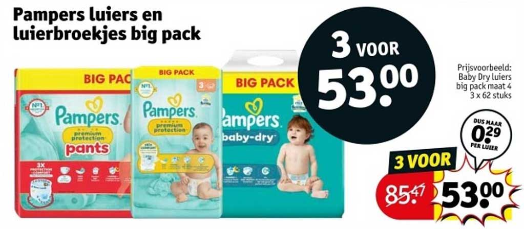 Pampers luiers en luierbroekjes big pack