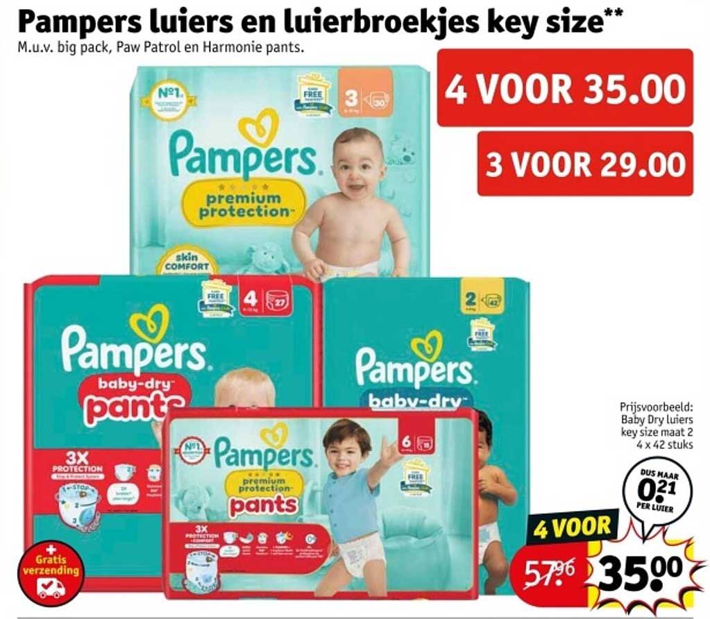 Pampers luiers en luierbroekjes key size**