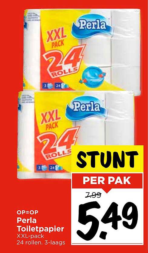 Perla Toiletpapier XXL-pack 24 rollen 3-laags