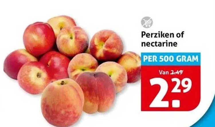 Perziken of nectarine per 500 gram