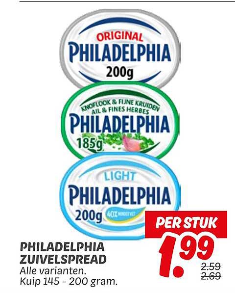 PHILADELPHIA ZUIVELSPREAD