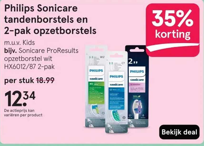 Philips Sonicare tandenborstels en 2-pak opzetborstels