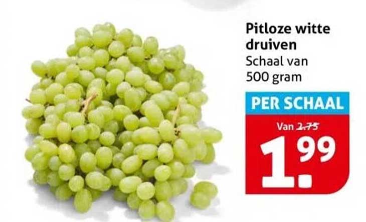 Pitloze witte druiven