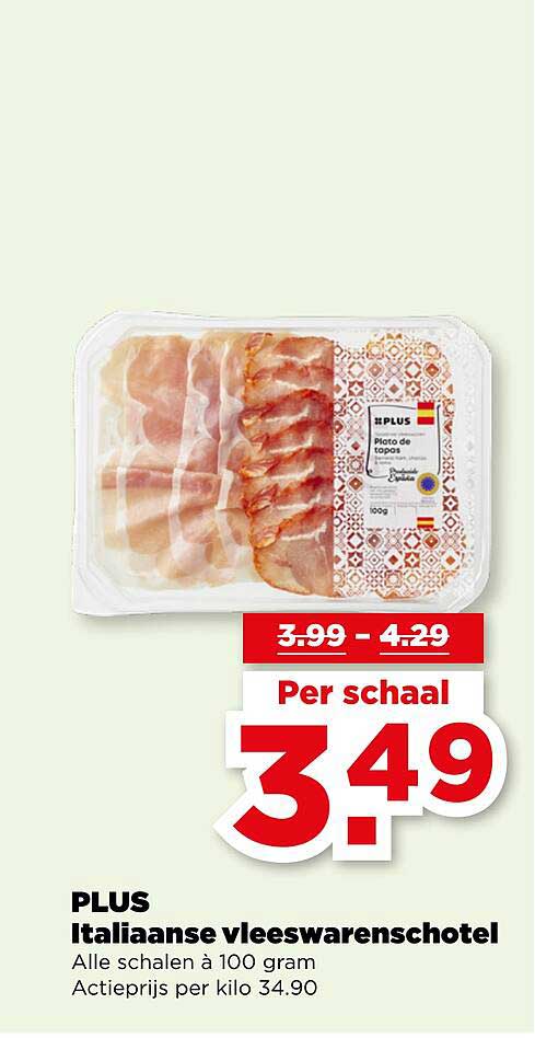 PLUS Italiaanse vleeswarenschotel