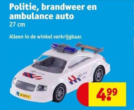 Politie, brandweer en ambulance auto