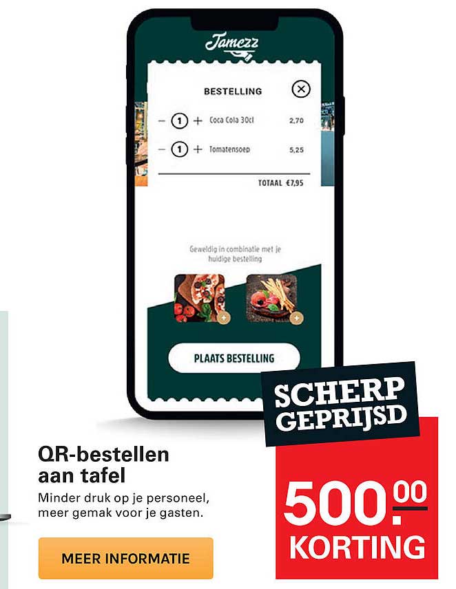 QR-bestellen aan tafel