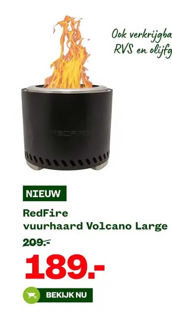 RedFire vuurhaard Volcano Large