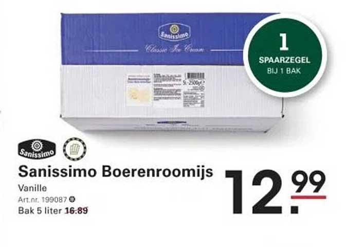 Sanissimo Boerenroomijs Vanille