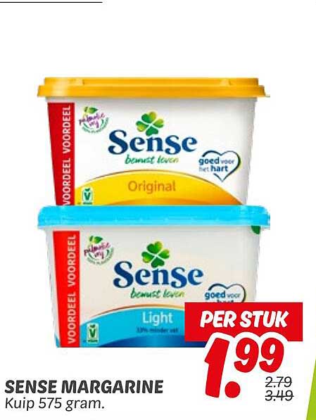 SENSE MARGARINE Kuip 575 gram