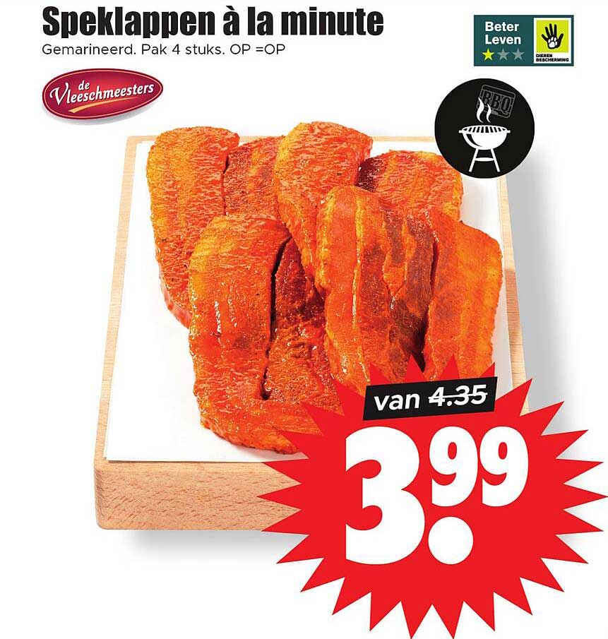 Speklappen à la minute