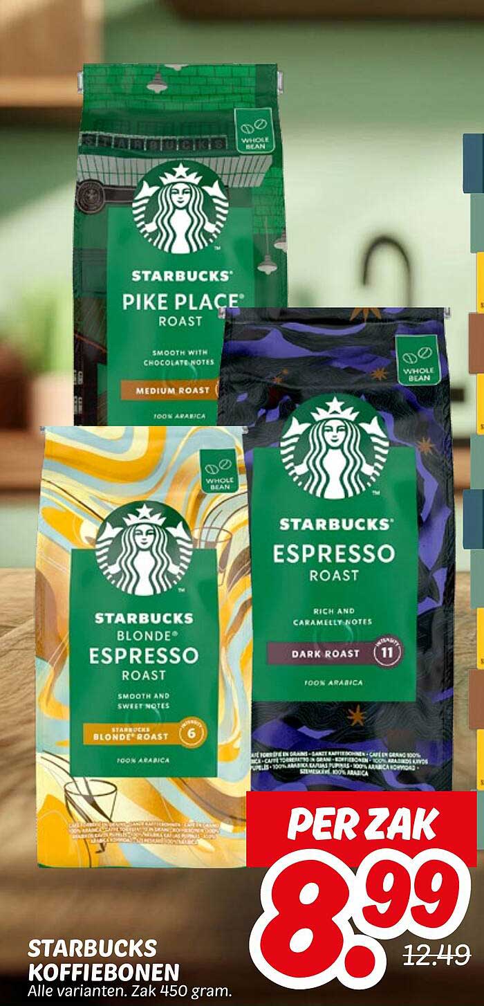 STARBUCKS KOFFIEBONEN Alle varianten. Zak 450 gram.