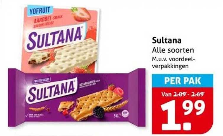 Sultana Alle soorten M.u.v. voordeelverpakkingen