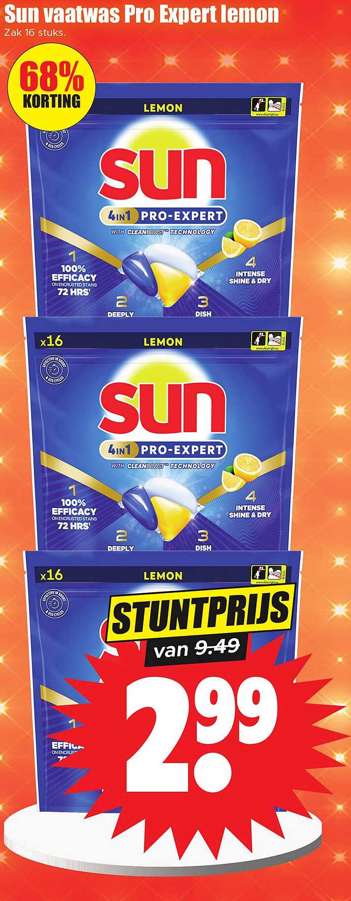 Sun vaatwas Pro Expert lemon