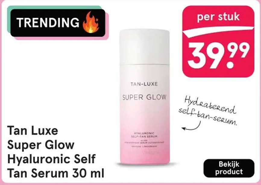 Tan Luxe Super Glow Hyaluronic Self Tan Serum 30 ml