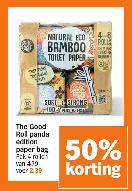 The Good Roll panda edition paper bag