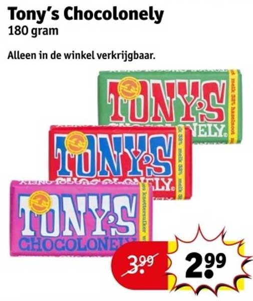 Tony’s Chocolonely 180 gram