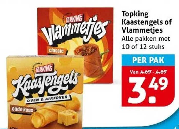 Topking Kaastengels of Vlammetjes